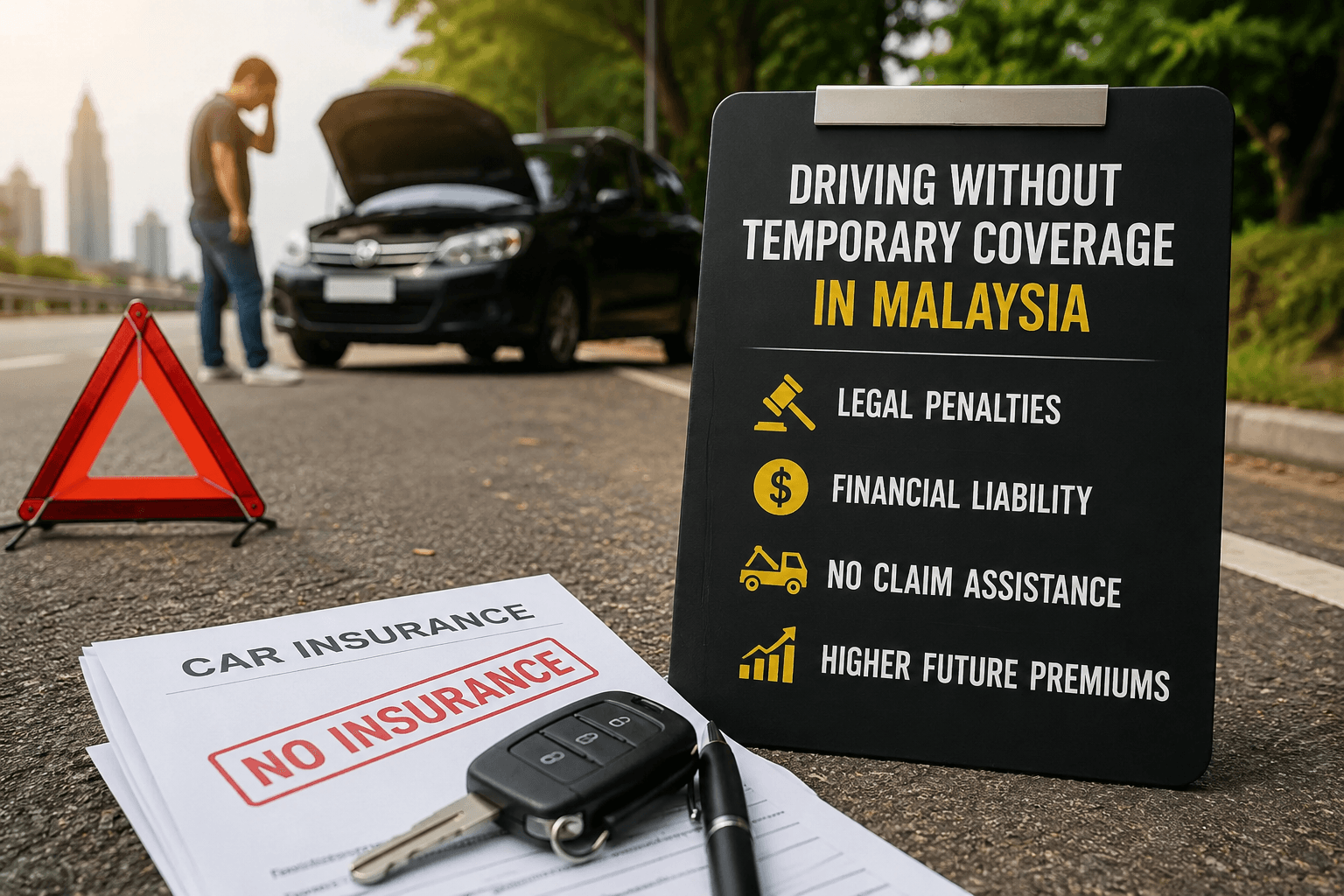 Risks of Driving Without Temporary Car Insurance in Malaysia
