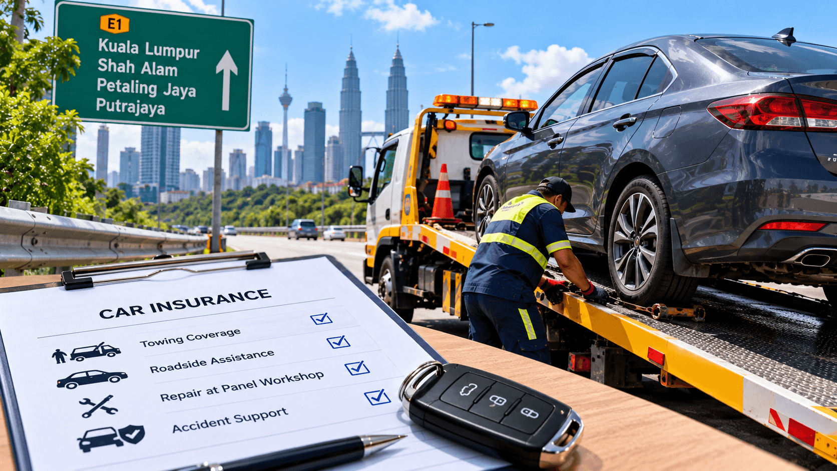 Car Insurance Towing Coverage Malaysia: Is Towing Free?